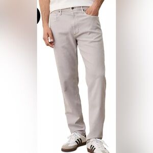 Marine Layer Flex Terry Slim Straight Pant 30x32 silver gray